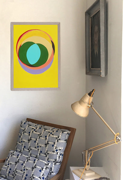 Anxious Pachinko Yellow - Limited edition Art Print