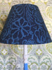 Snowden Flood Hand Painted turned beech lamp base in Blue
