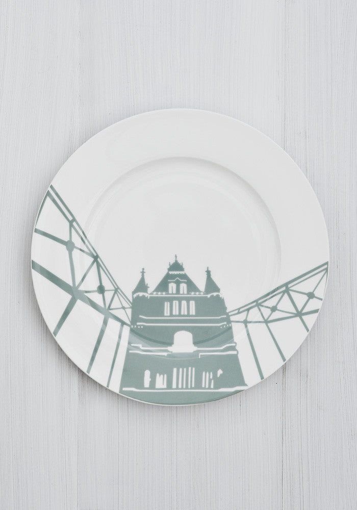 Tower Bridge Dinner plate - Snowden Flood www.snowdenflood.com