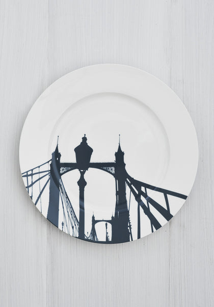 Albert Bridge Dinner Plate - Snowden Flood www.snowdenflood.com