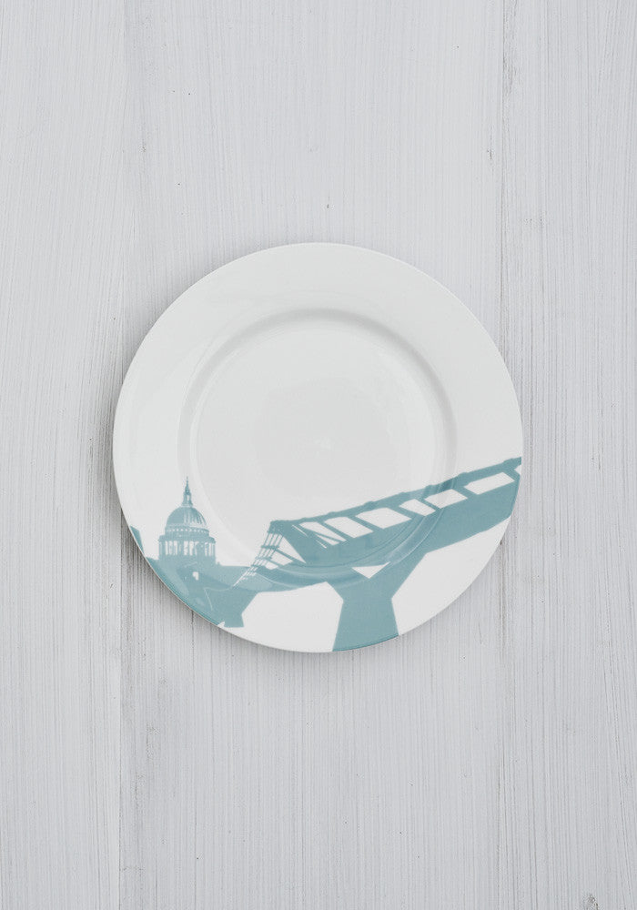 St Pauls/Millennium Bridge Side Plate - Snowden Flood Shop