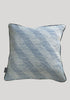 Snowden Flood Ira/Agnes BlueTextile on Linen Cushion www.snowdenflood.com