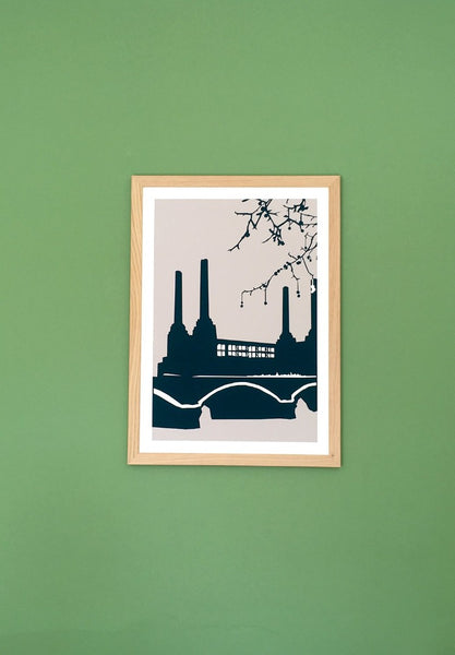 Snowden Flood Battersea Power Station Art Print