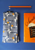 Pencil case in Bessie Indigo/Orange - Snowden Flood - www.snowdenflood.com