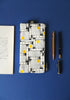 Pencil case in Bessie Yellow/Gray - Snowden Flood - www.snowdenflood.com