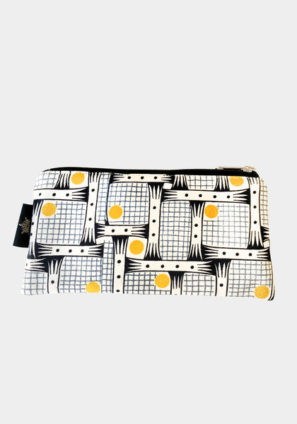 Pencil case in Bessie Yellow/Gray - Snowden Flood - www.snowdenflood.com