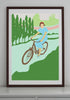 Cycling Lady Print (various sizes)