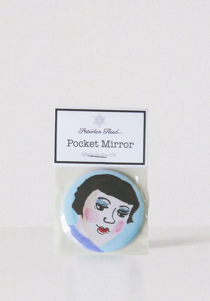 Edith Painted Lady pocket mirror www.snowdenflood.com