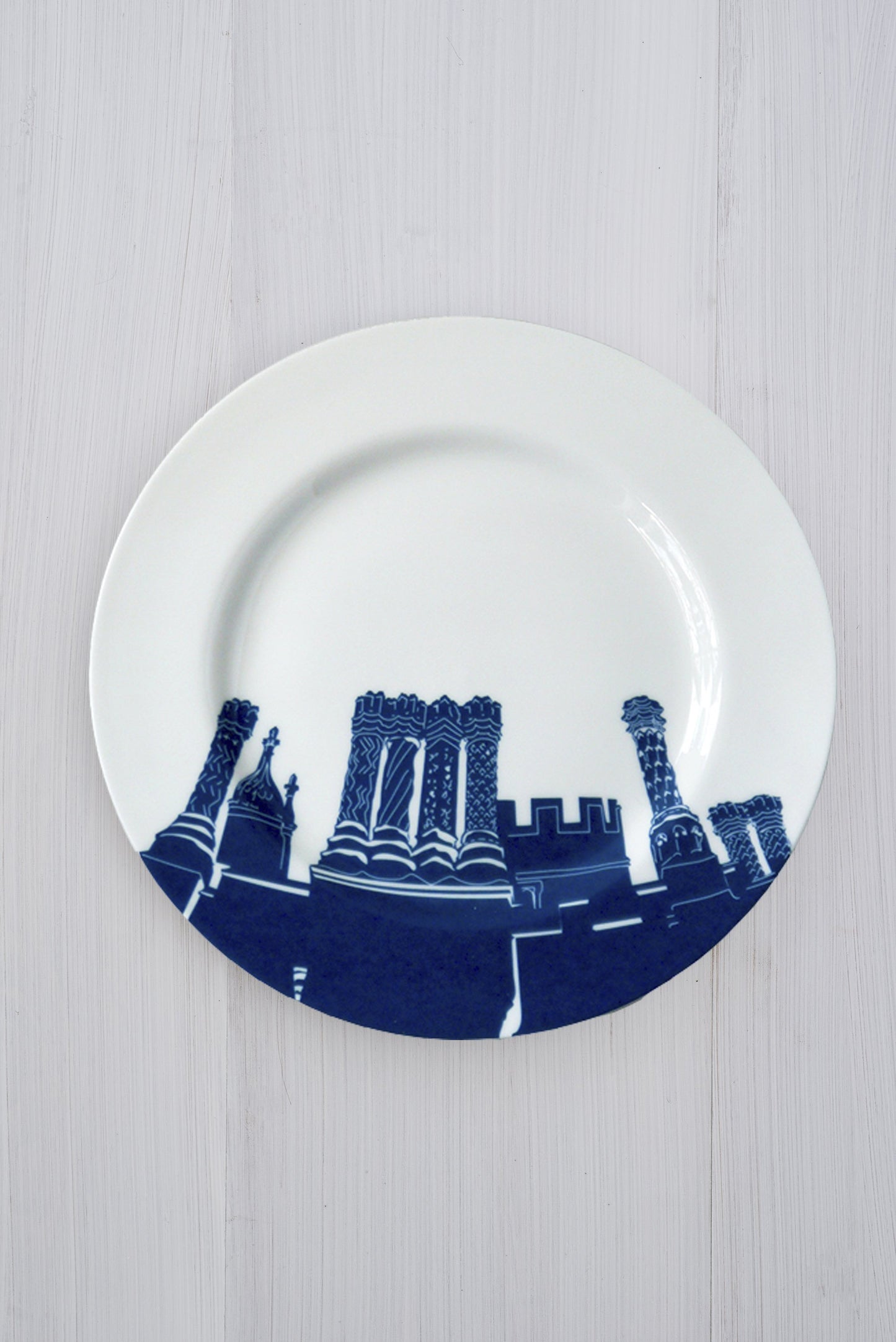 Snowden Flood Dinner Plate Hampton Court Palace Chimneys www.snowdenflood.com