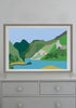 Snowden Flood Art Print Where I'd Like to Be Right Now, Mountains Lake, Alps www.snowdenflood.com