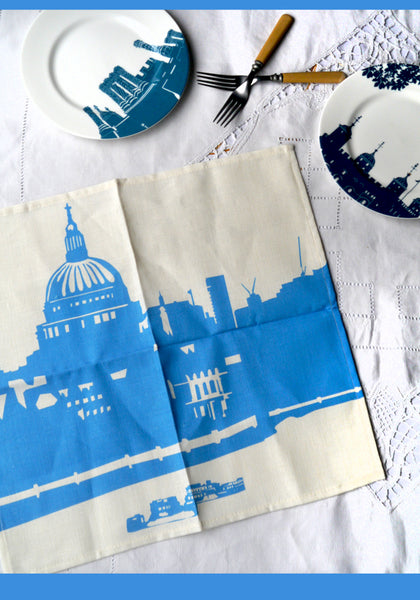 St.Pauls Cathedral - blue & white Napkin 'second'