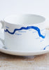 DETAIL Thames cup & saucer in blue - Snowden Flood