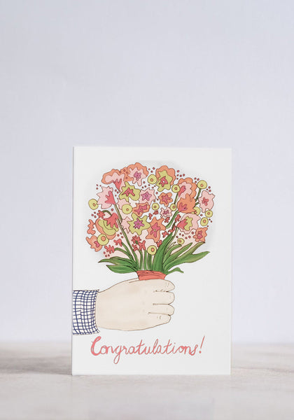 Congratulations Flower Bunch Greeting Card