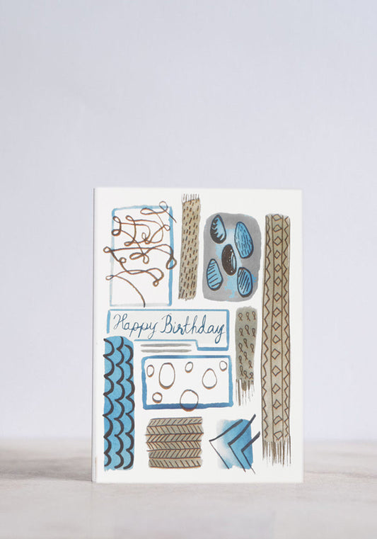 Mid Century Birthday Greeting Card