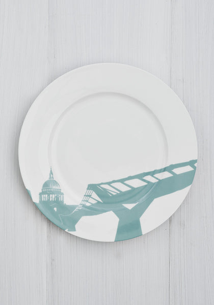 St Pauls /Millennium Bridge Dinner Plate - Snowden Flood Shop 