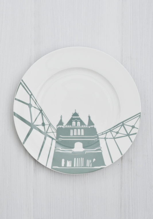 Tower Bridge Dinner plate - Snowden Flood www.snowdenflood.com     