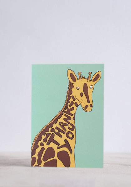 Thank You Giraffe Greeting Card